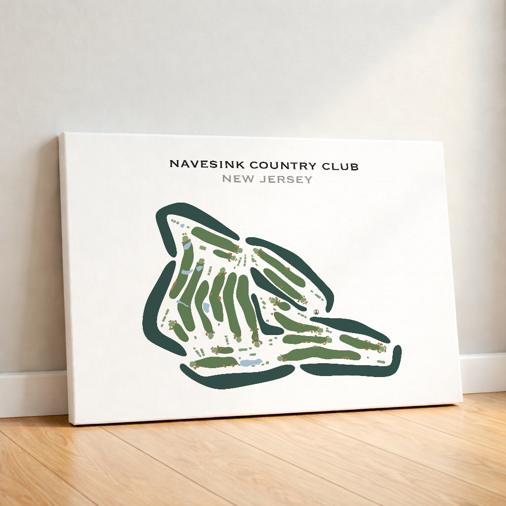 Navesink Country Club, New Jersey - Printed Golf Courses