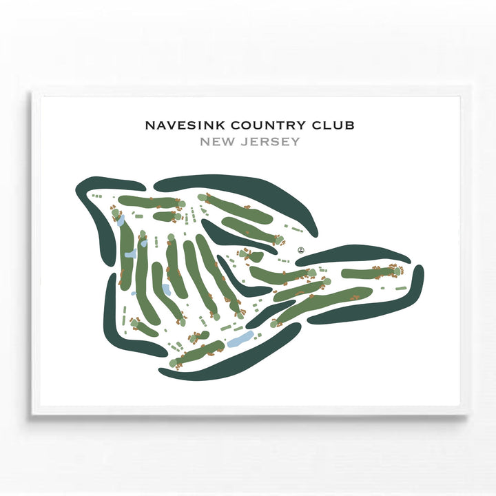 Navesink Country Club, New Jersey - Printed Golf Courses