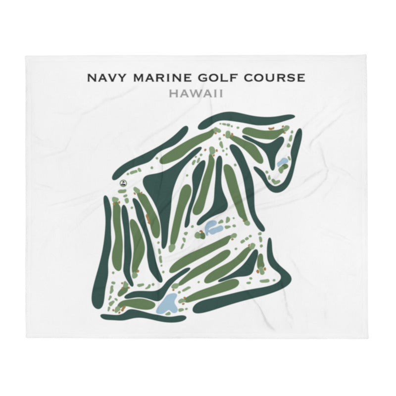 Navy Marine Golf Course, Hawaii - Printed Golf Course