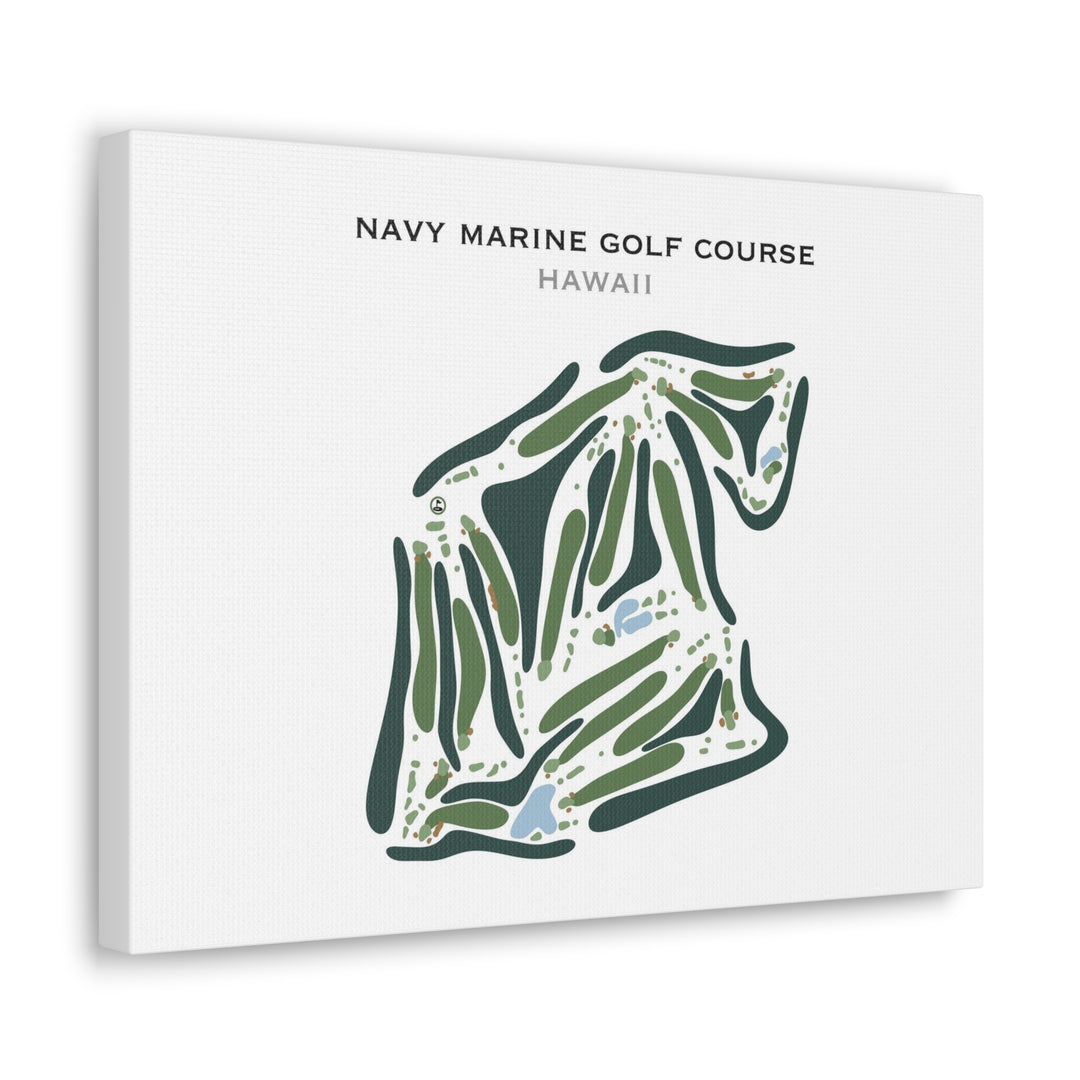 Navy Marine Golf Course, Hawaii - Printed Golf Course