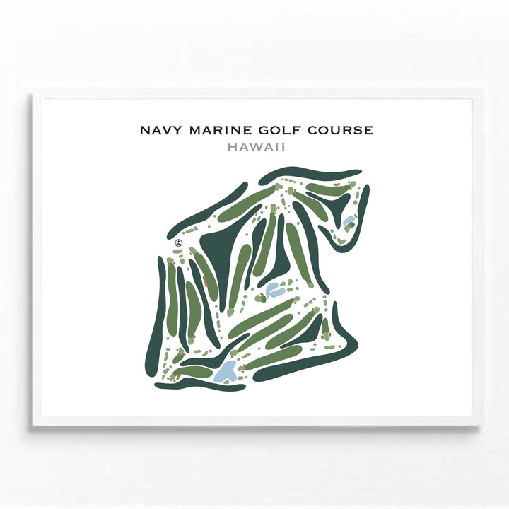 Navy Marine Golf Course, Hawaii - Printed Golf Course