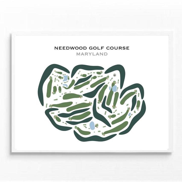 Needwood Golf Course, Derwood, Maryland - Printed Golf Courses