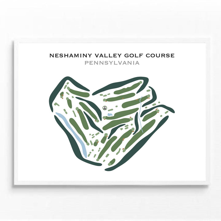 Neshaminy Valley Golf Course, Pennsylvania - Printed Golf Courses