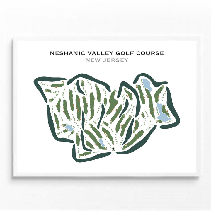 Neshanic Valley Golf Course, New Jersey - Printed Golf Courses