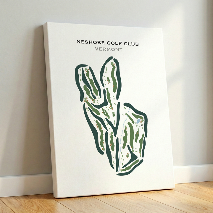 Neshobe Golf Club, Vermont - Printed Golf Course