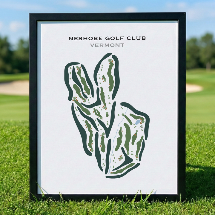 Neshobe Golf Club, Vermont - Printed Golf Course