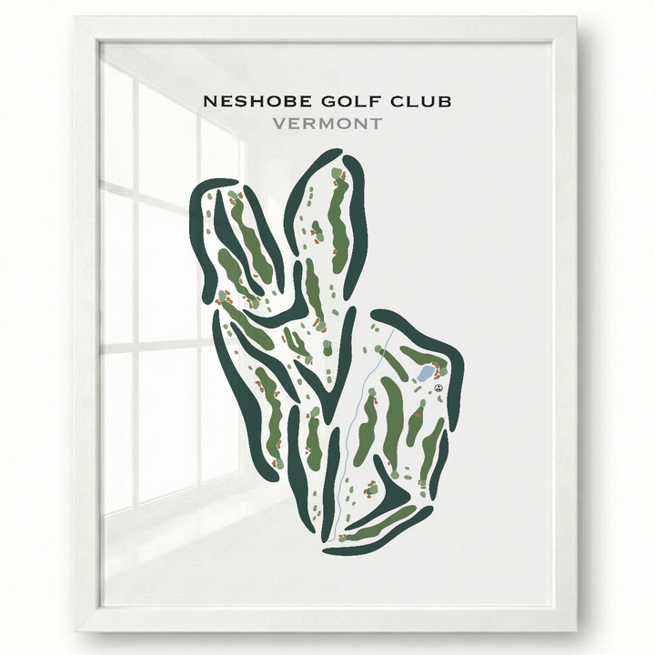 Neshobe Golf Club, Vermont - Printed Golf Course
