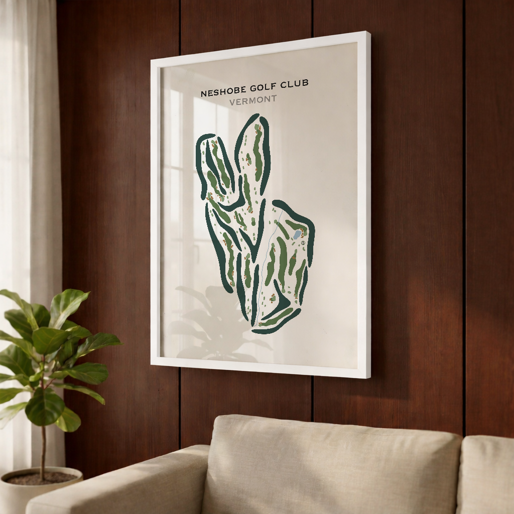 Neshobe Golf Club, Vermont - Printed Golf Course