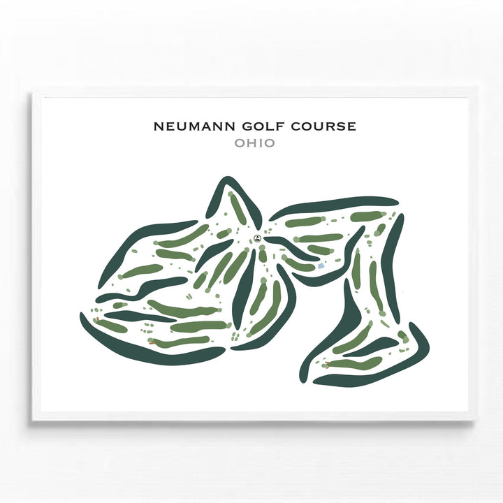 Neumann Golf Course, Ohio - Printed Golf Courses