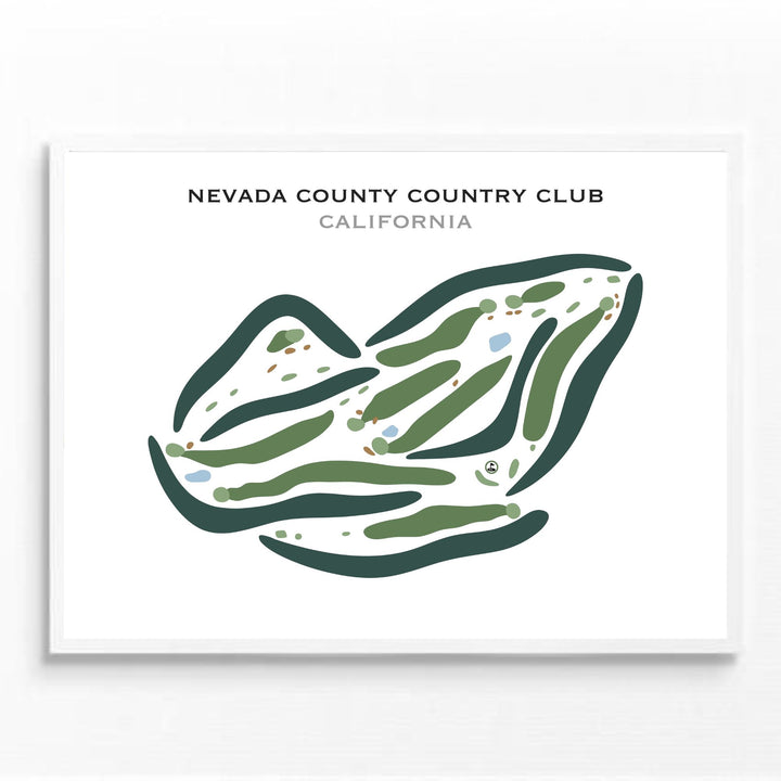 Nevada County Country Club, California - Printed Golf Courses