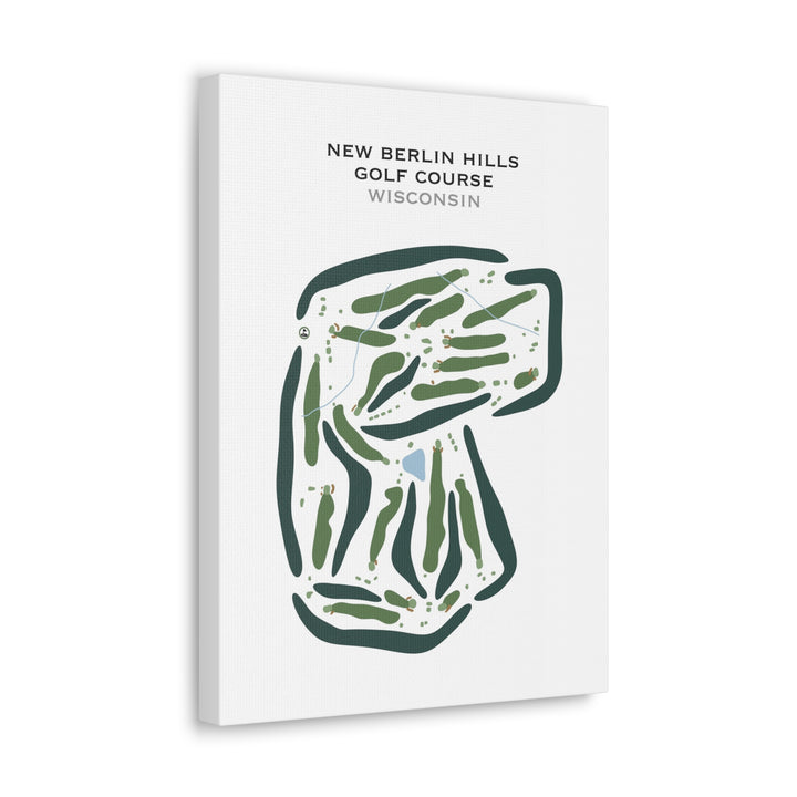 New Berlin Hills Golf Course, Wisconsin - Printed Golf Courses