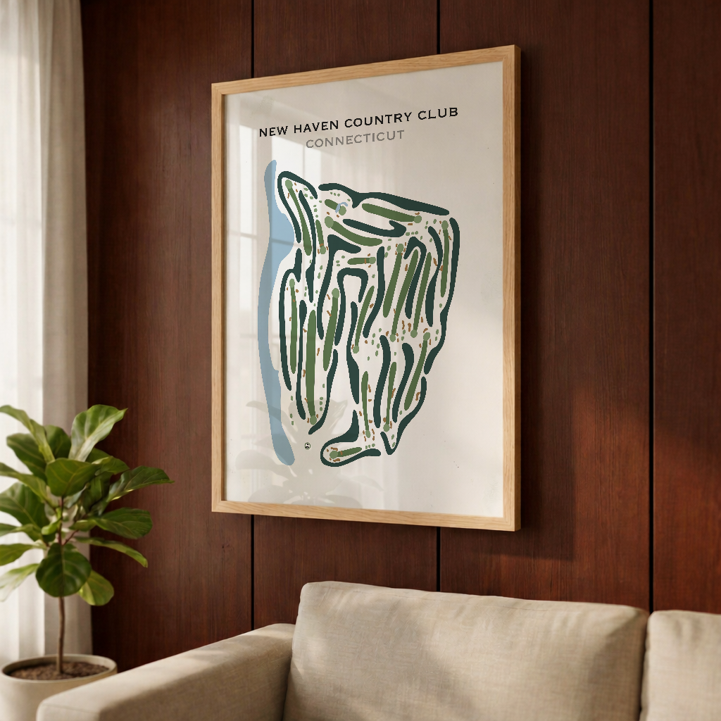 New Haven Country Club, Connecticut - Printed Golf Courses