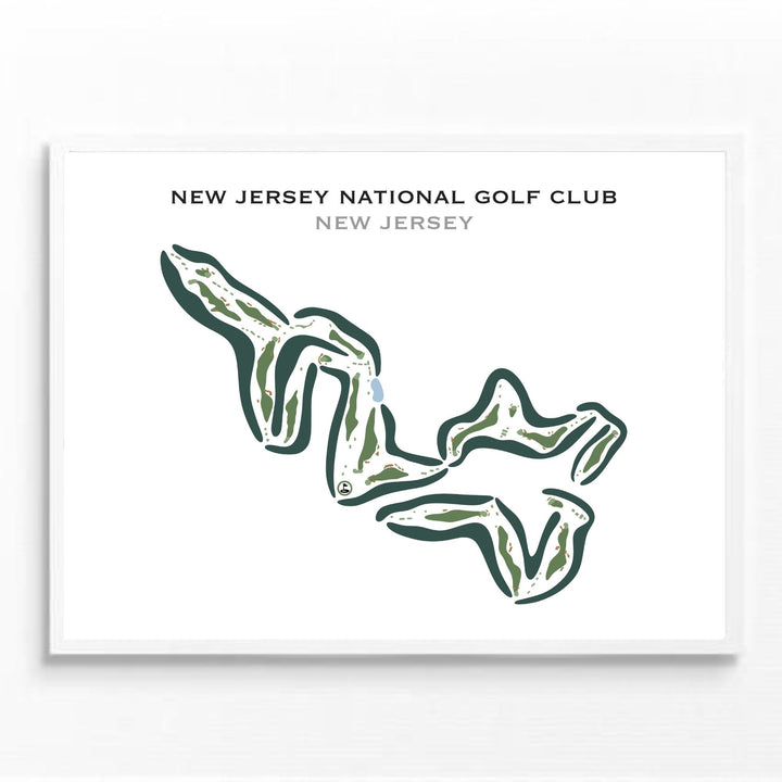 New Jersey National Golf Club, New Jersey - Printed Golf Courses