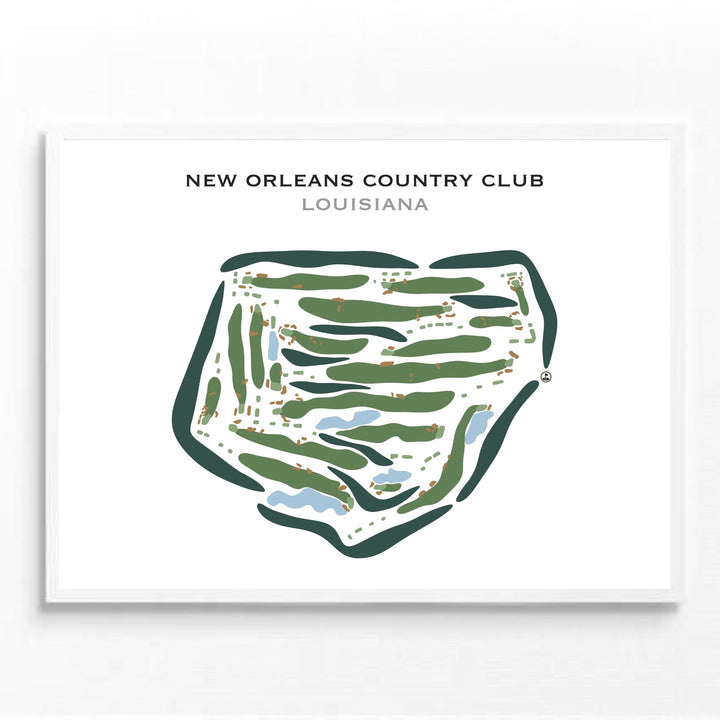 New Orleans Country Club, Louisiana - Printed Golf Courses