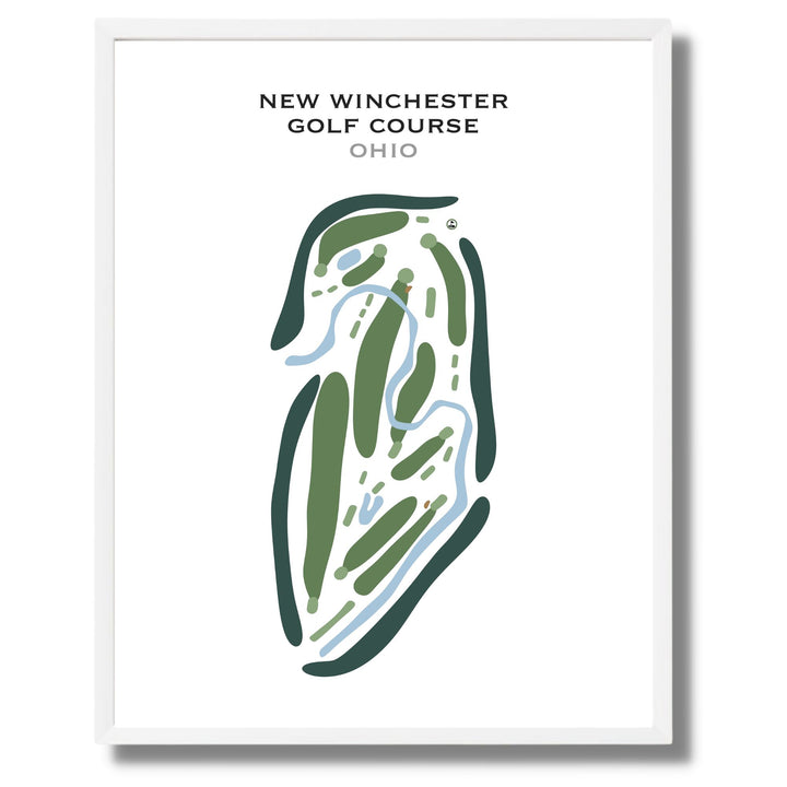 New Winchester Golf Course, Ohio - Printed Golf Course