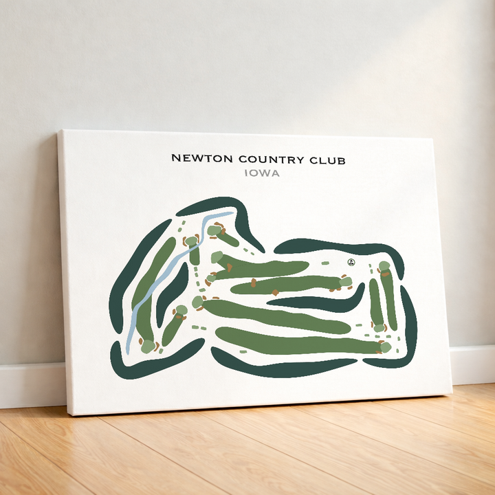 Newton Country Club, Iowa - Printed Golf Courses