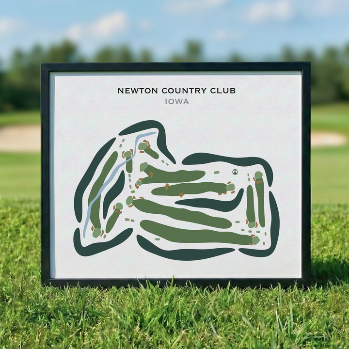 Newton Country Club, Iowa - Printed Golf Courses