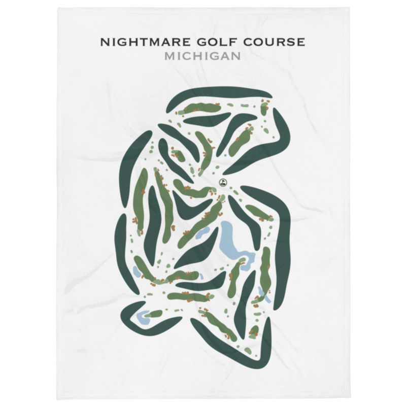 Nightmare Golf Course, Michigan - Printed Golf Courses