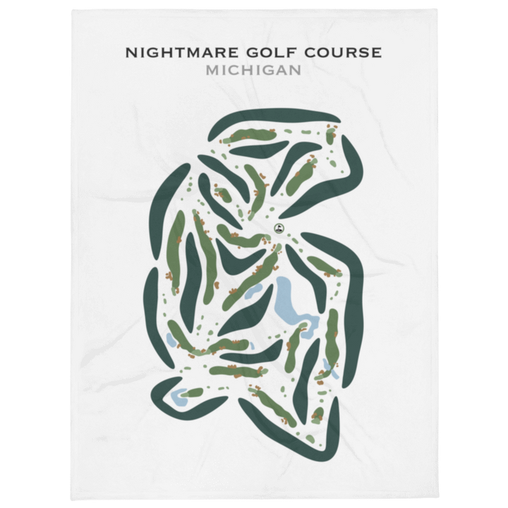 Nightmare Golf Course, Michigan - Printed Golf Courses