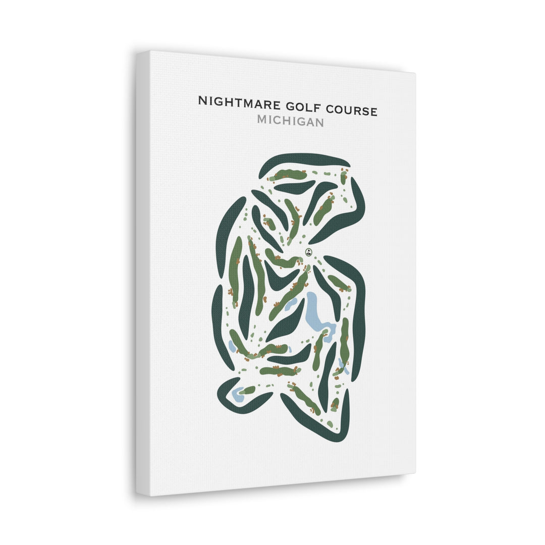 Nightmare Golf Course, Michigan - Printed Golf Courses