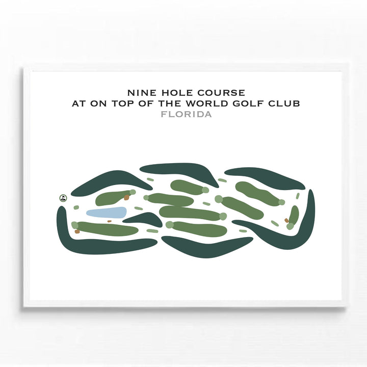 Nine Hole at On Top of The World Golf Club, Florida - Printed Golf Courses