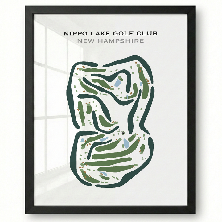 Nippo Lake Golf Club, New Hampshire - Printed Golf Courses