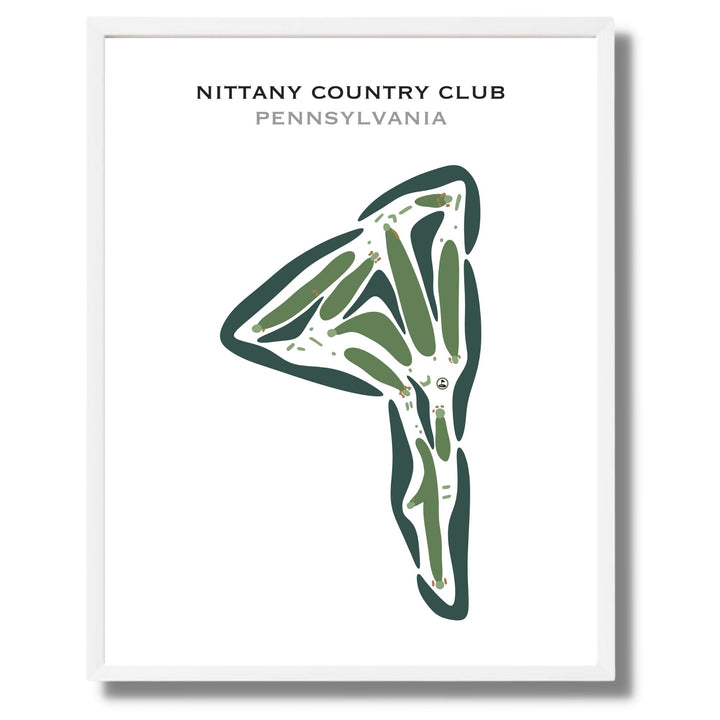 Nittany Country Club, Pennsylvania - Printed Golf Courses