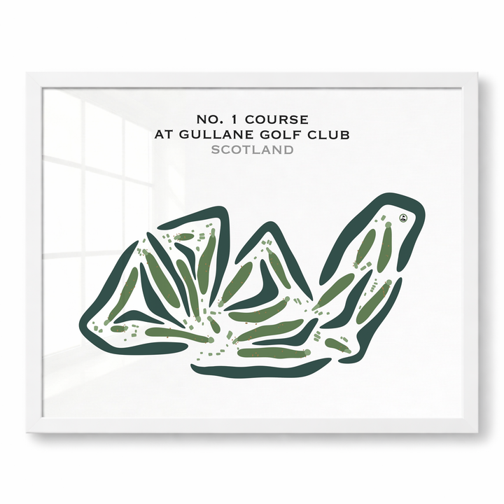 No. 1 Course at Gullane Golf Club, Scotland - Printed Golf Courses
