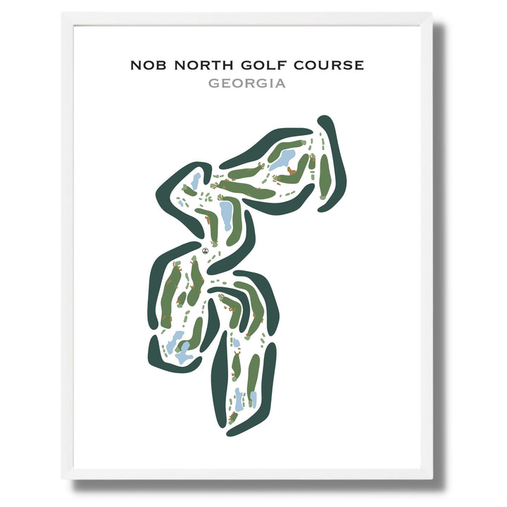 Nob North Golf Course, Georgia - Printed Golf Course