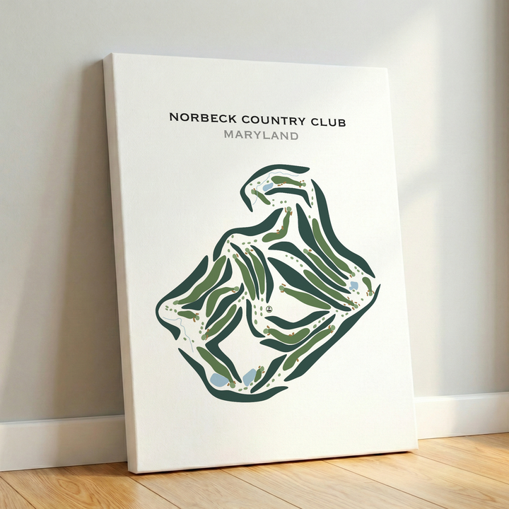 Norbeck Country Club, Maryland - Printed Golf Courses