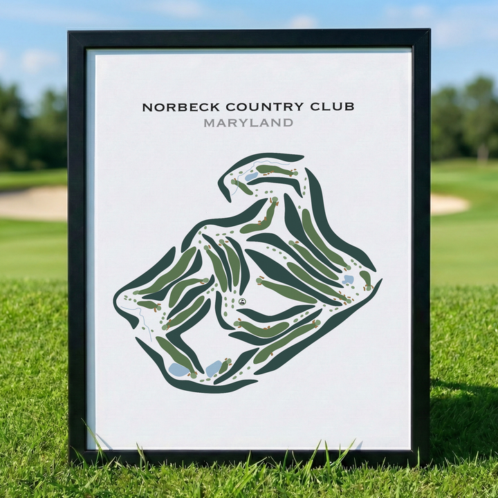 Norbeck Country Club, Maryland - Printed Golf Courses