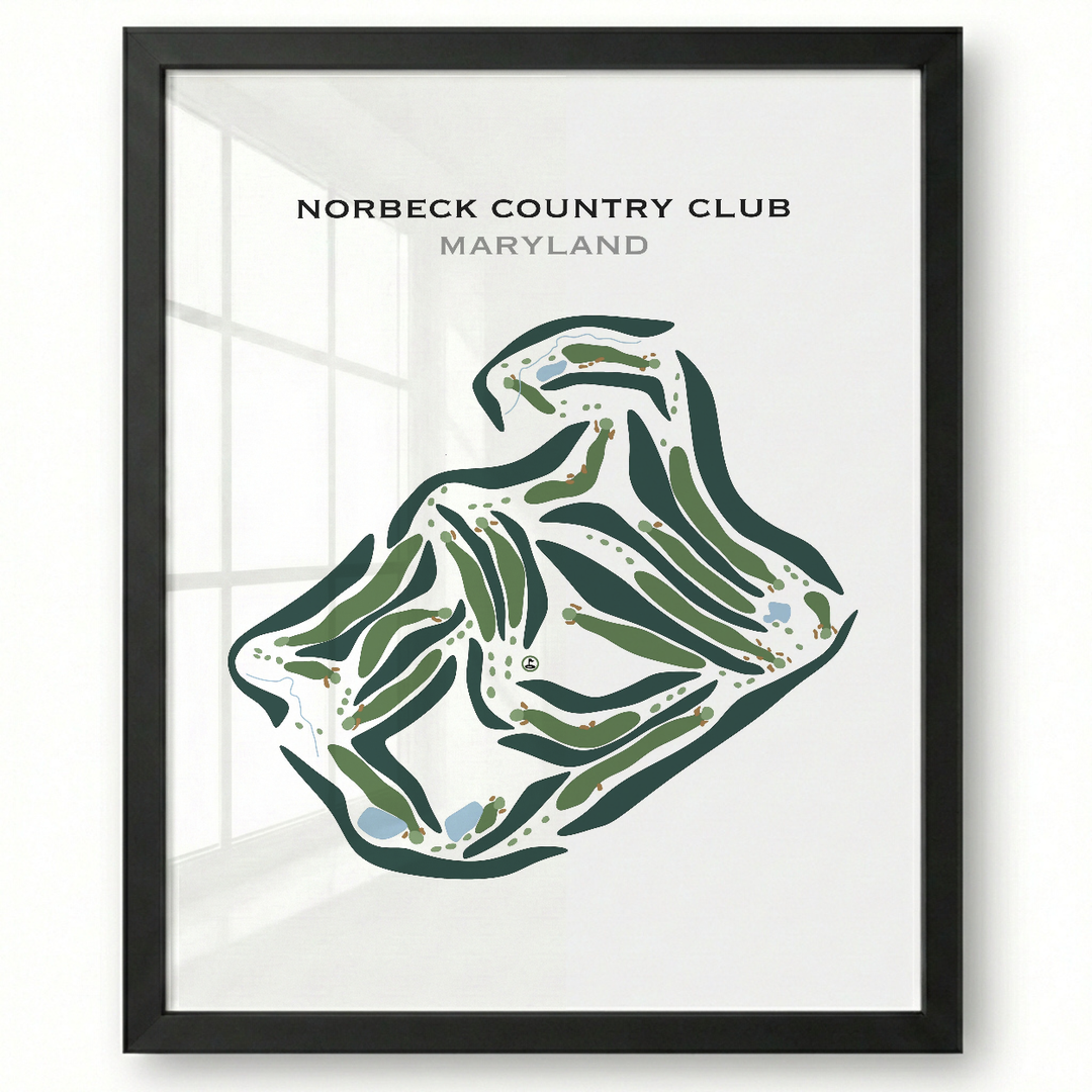 Norbeck Country Club, Maryland - Printed Golf Courses