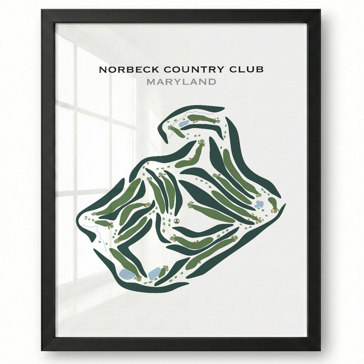 Norbeck Country Club, Maryland - Printed Golf Courses