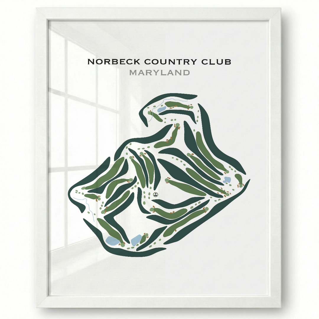 Norbeck Country Club, Maryland - Printed Golf Courses