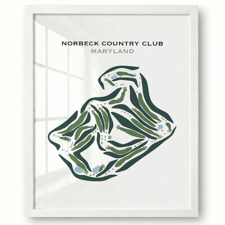 Norbeck Country Club, Maryland - Printed Golf Courses