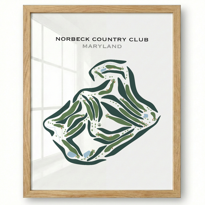 Norbeck Country Club, Maryland - Printed Golf Courses