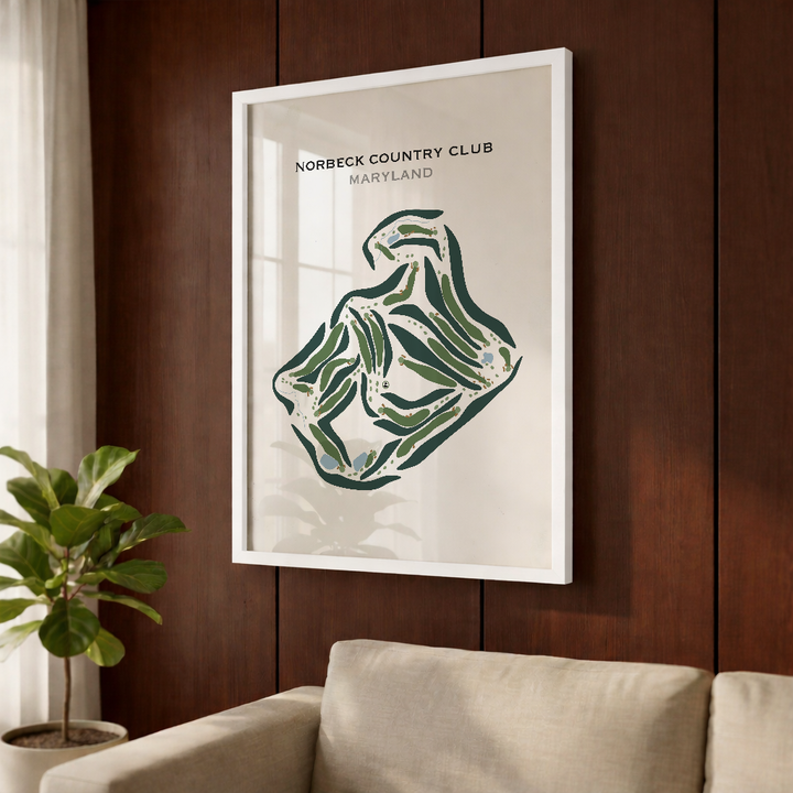 Norbeck Country Club, Maryland - Printed Golf Courses