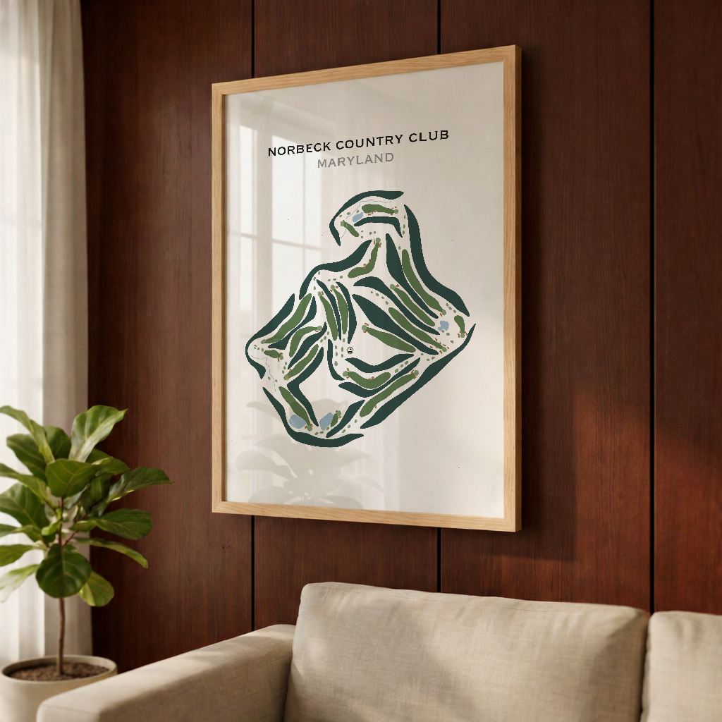 Norbeck Country Club, Maryland - Printed Golf Courses