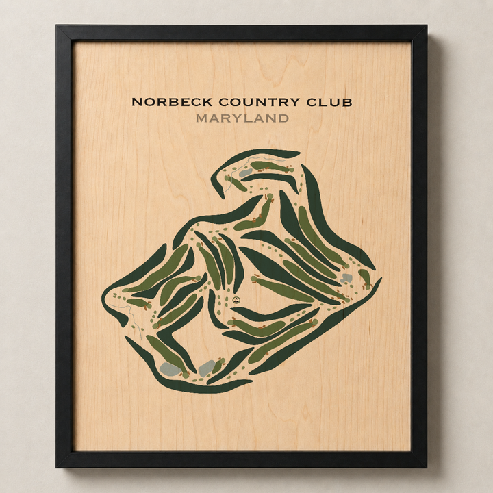 Norbeck Country Club, Maryland - Printed Golf Courses