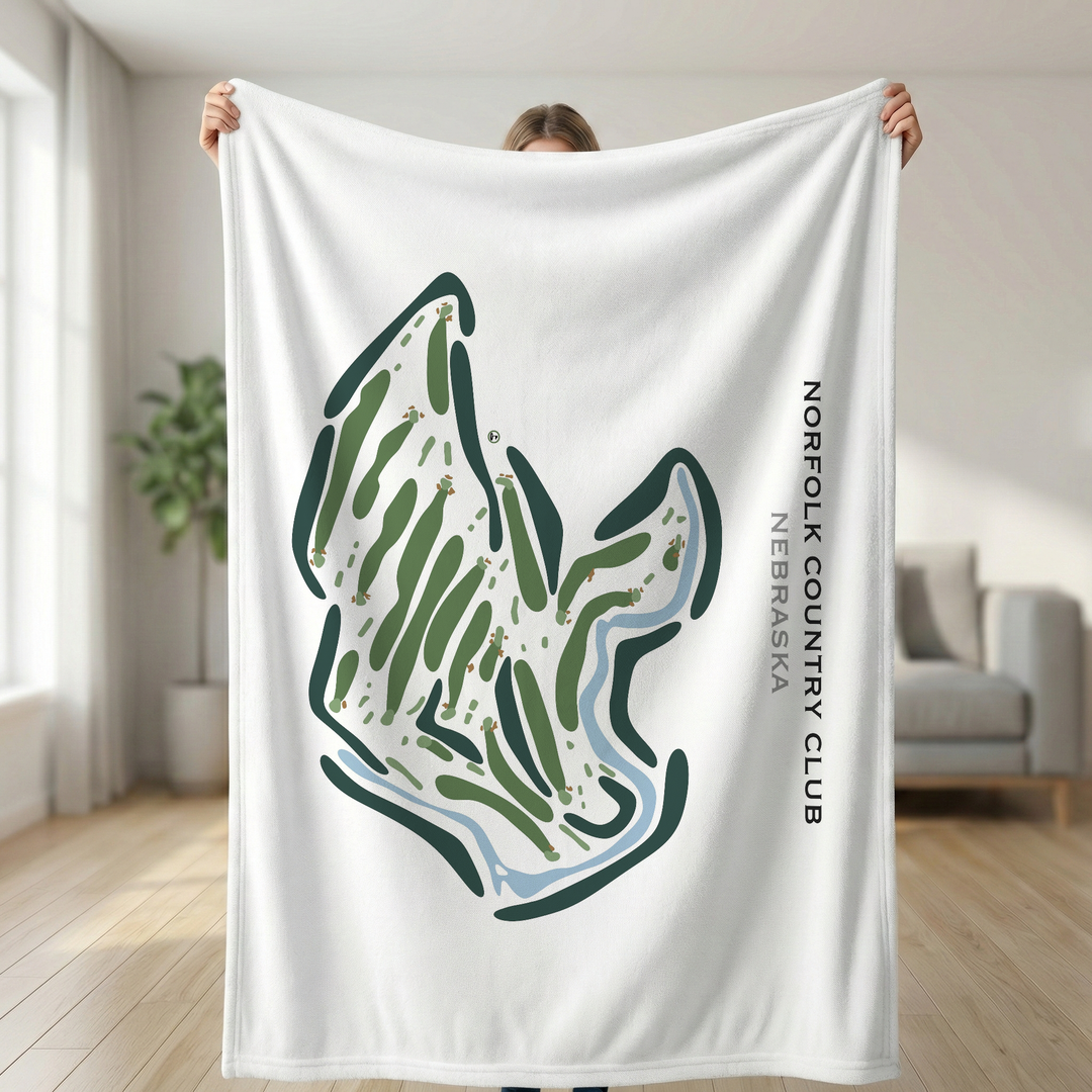 Norfolk Country Club, Nebraska - Printed Golf Courses