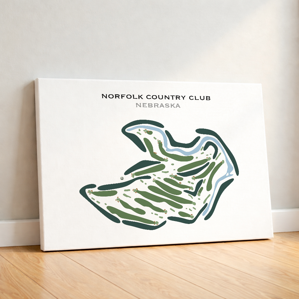 Norfolk Country Club, Nebraska - Printed Golf Courses