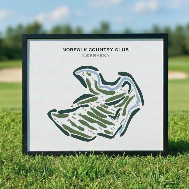 Norfolk Country Club, Nebraska - Printed Golf Courses