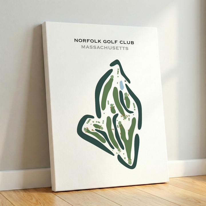 Norfolk Golf Club, Massachusetts - Printed Golf Courses