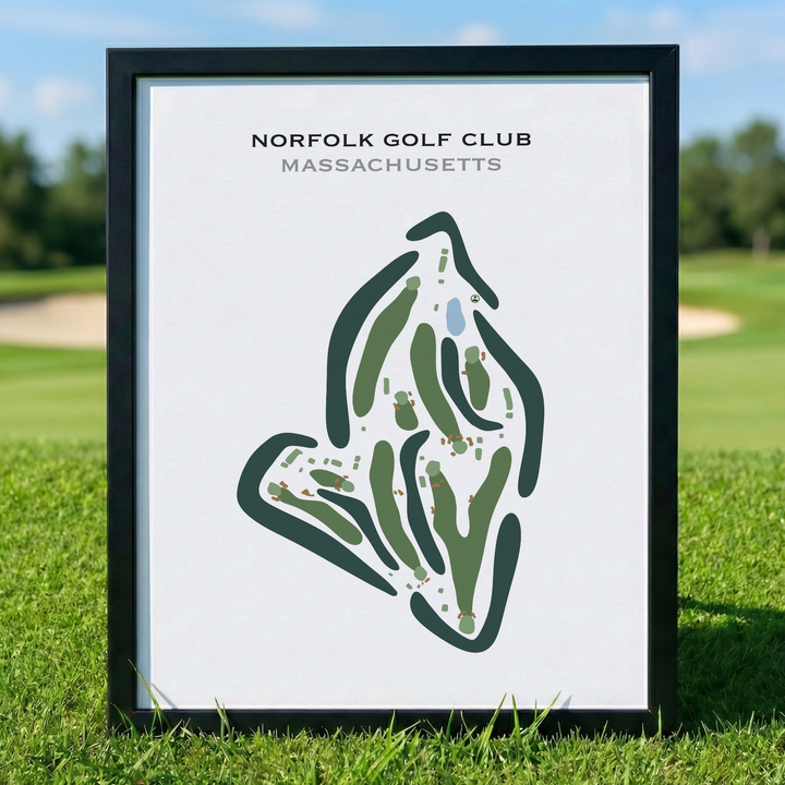Norfolk Golf Club, Massachusetts - Printed Golf Courses