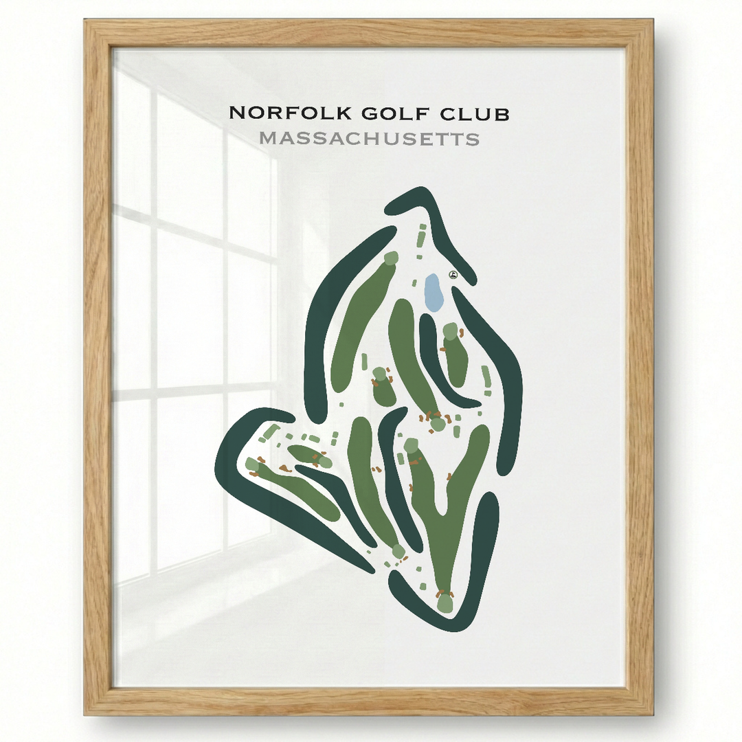 Norfolk Golf Club, Massachusetts - Printed Golf Courses