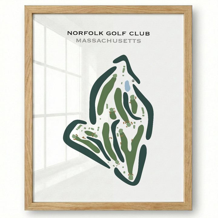 Norfolk Golf Club, Massachusetts - Printed Golf Courses