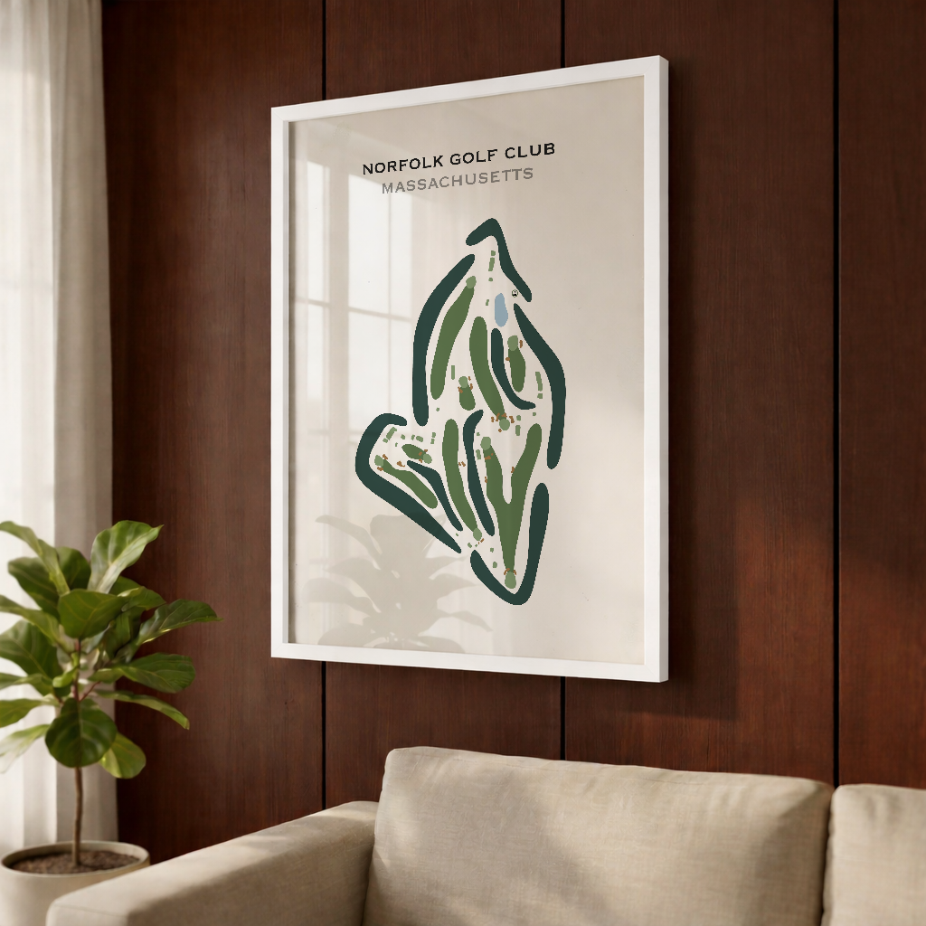 Norfolk Golf Club, Massachusetts - Printed Golf Courses