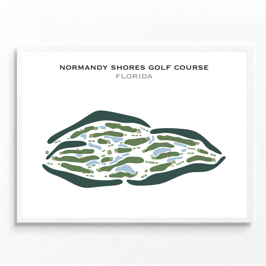 Normandy Shores Golf Course, Florida - Printed Golf Courses