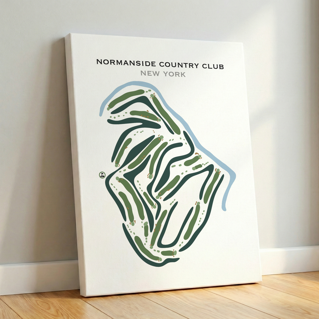 Normanside Country Club, New York - Printed Golf Courses
