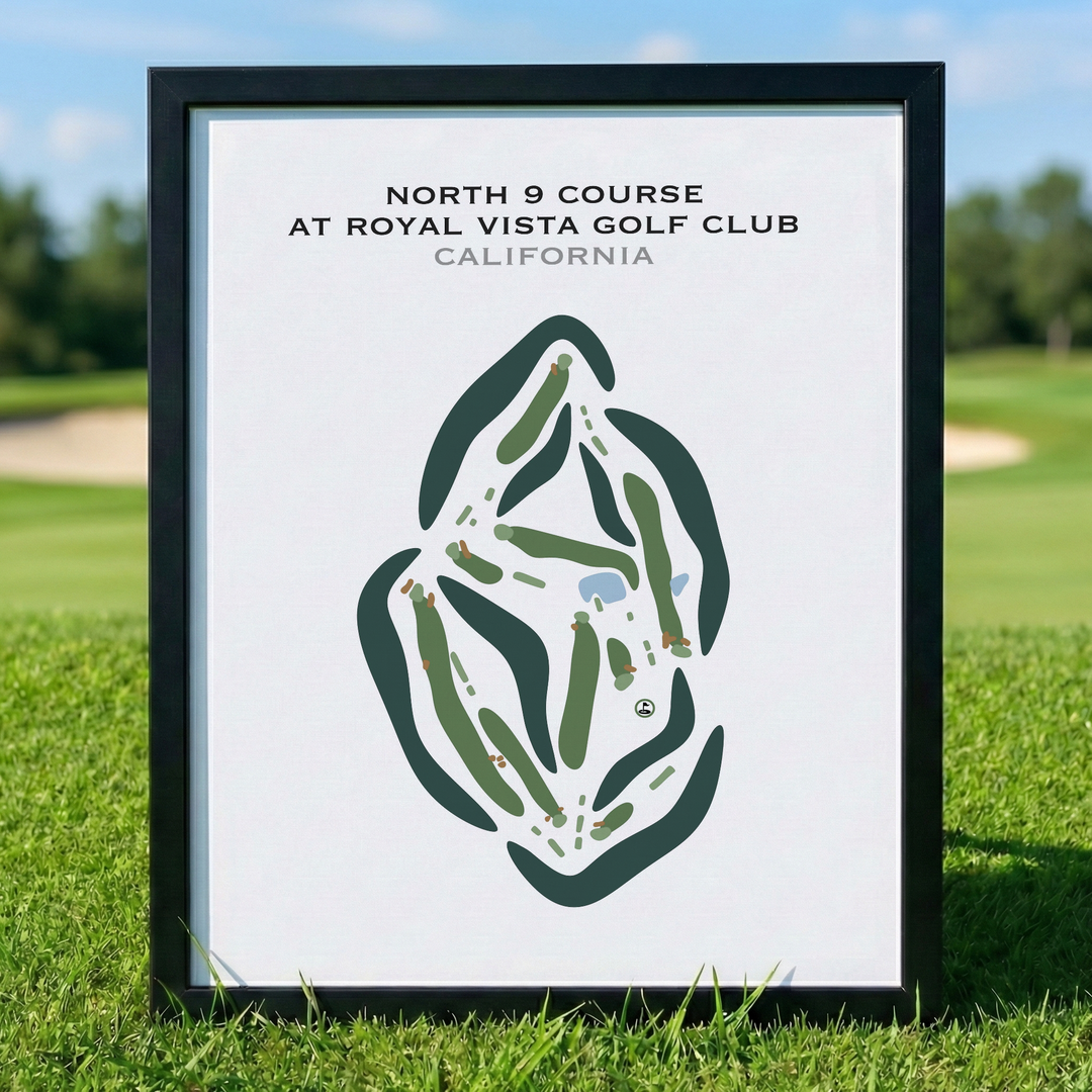 North 9 Course at Royal Vista Golf Club, California - Printed Golf Courses